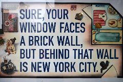 New York City Sign Sure Your Window Faces A Brick Wall, But Behind That Wall Is New York City.jpg
